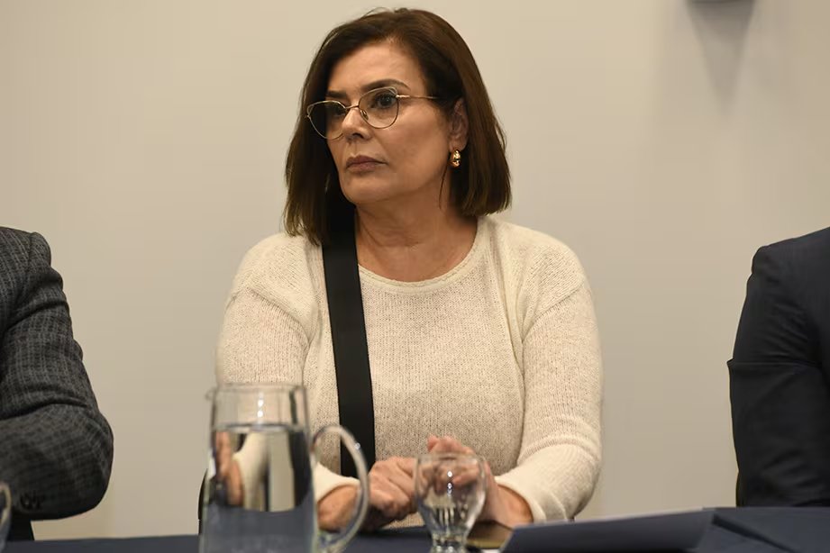 La fiscal Fabiana León, acusadora en el juicio de los cuadernos de las coimas