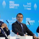 Daniel Noboa acudió a un diálogo presidencial durante su visita a Emiratos Árabes