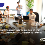 El Ministro Roberto Luque ratifica política de cero tolerancia a la corrupción en el sistema de tránsito