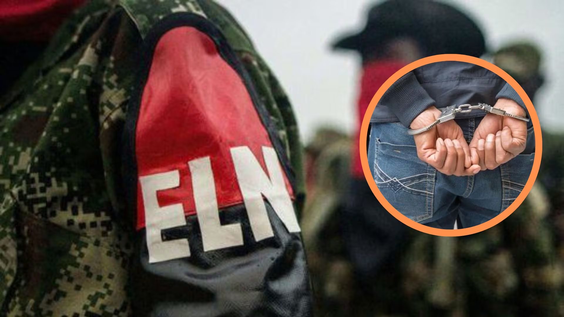 Las autoridades reportaron la detención de alias Monchi en Arauca, señalado como principal administrador de los recursos ilícitos del ELN, junto a otros tres integrantes de la estructura armada - crédito AFP/Policía Nacional
