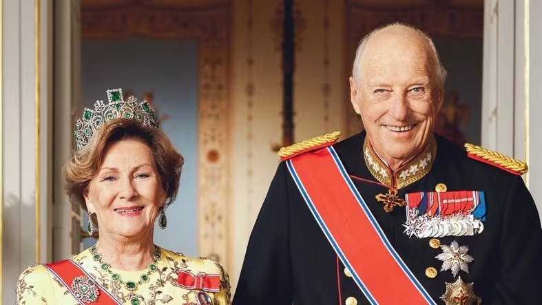 Retrato oficial de los reyes Harald y Sonia de Noruega. (Casa Real Noruega)