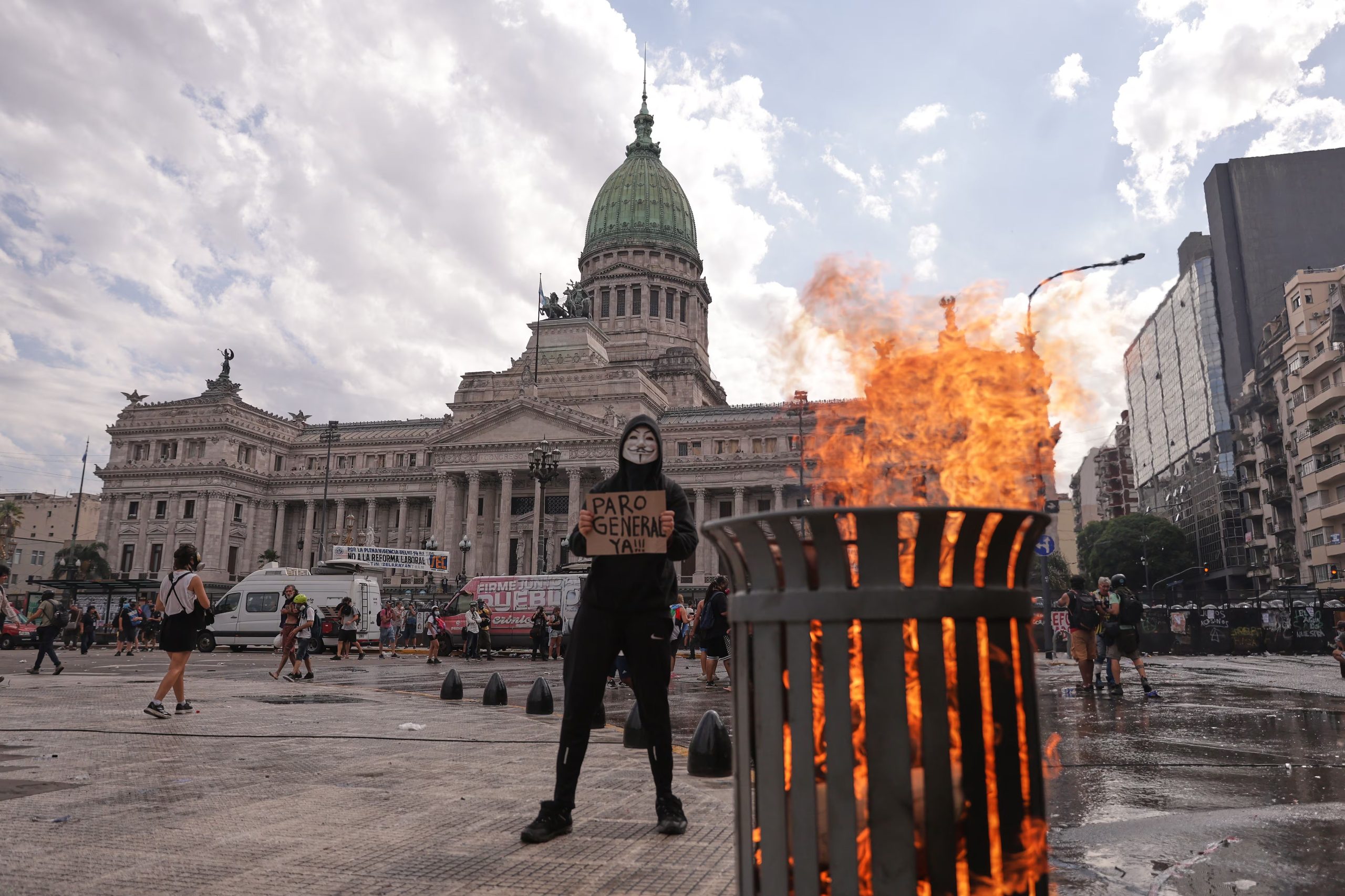 La movilización de la CGT al Congreso terminó con incidentes (Foto: RS Fotos)