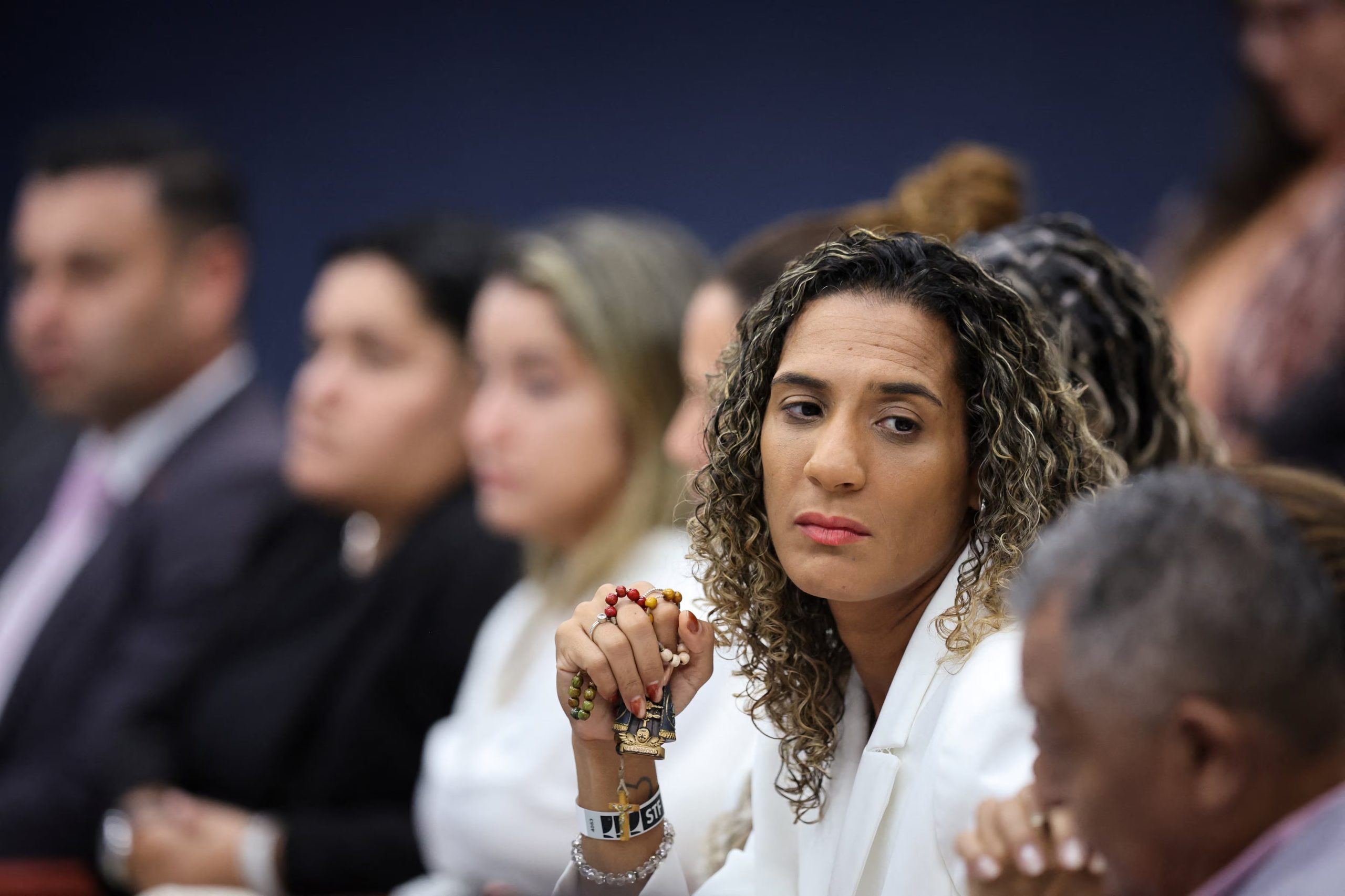 La hija de Marielle Franco estuvo presente en la audiencia donde se dictó la condena (Reuters)