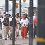 Vicepresidenta María José Pinto visita zona de incendio del edificio Multicomercio