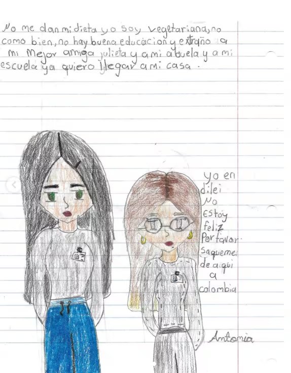 La joven afirma que los agentes de ICE no la han liberado porque buscan que su mamá se entregue para que sea deportada - crédito @rafaelbellotv/Instagram