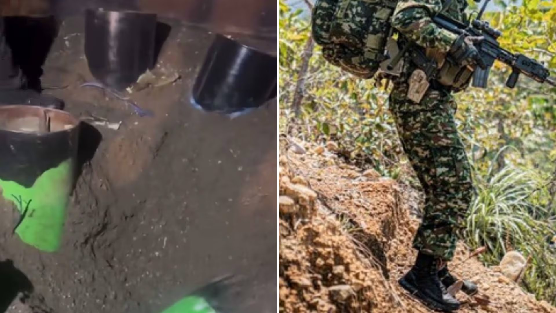 De acuerdon con la comunidad, se escucharon cerca de cinco explosiones dirigidas contra tropas del Ejército Nacional - crédito Ejército Nacional