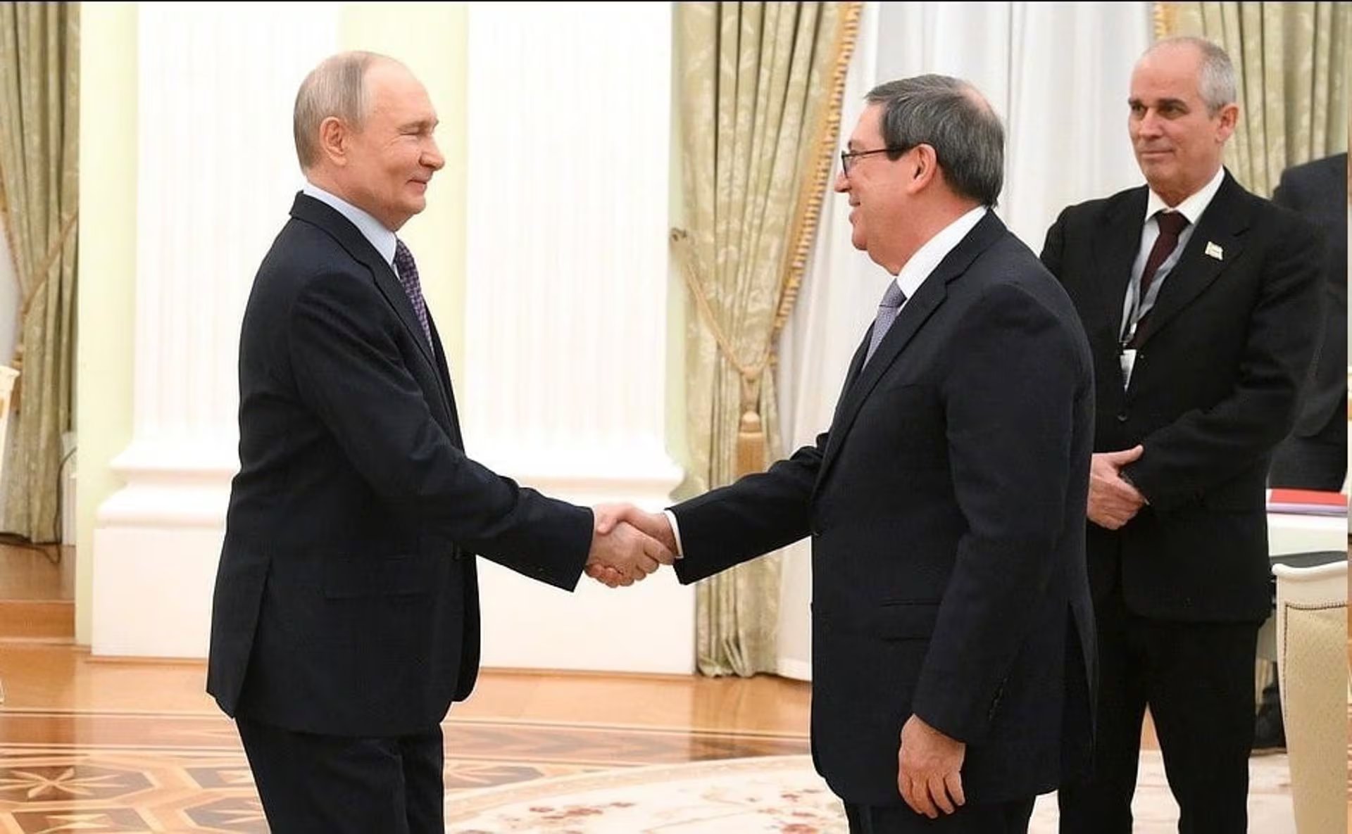 19/02/2026 El presidente ruso, Vladimir Putin, recibe en Moscú al ministro de Exteriores de Cuba, Bruno Rodríguez
POLITICA 
MINISTERIO DE EXTERIORES RUSO EN X
