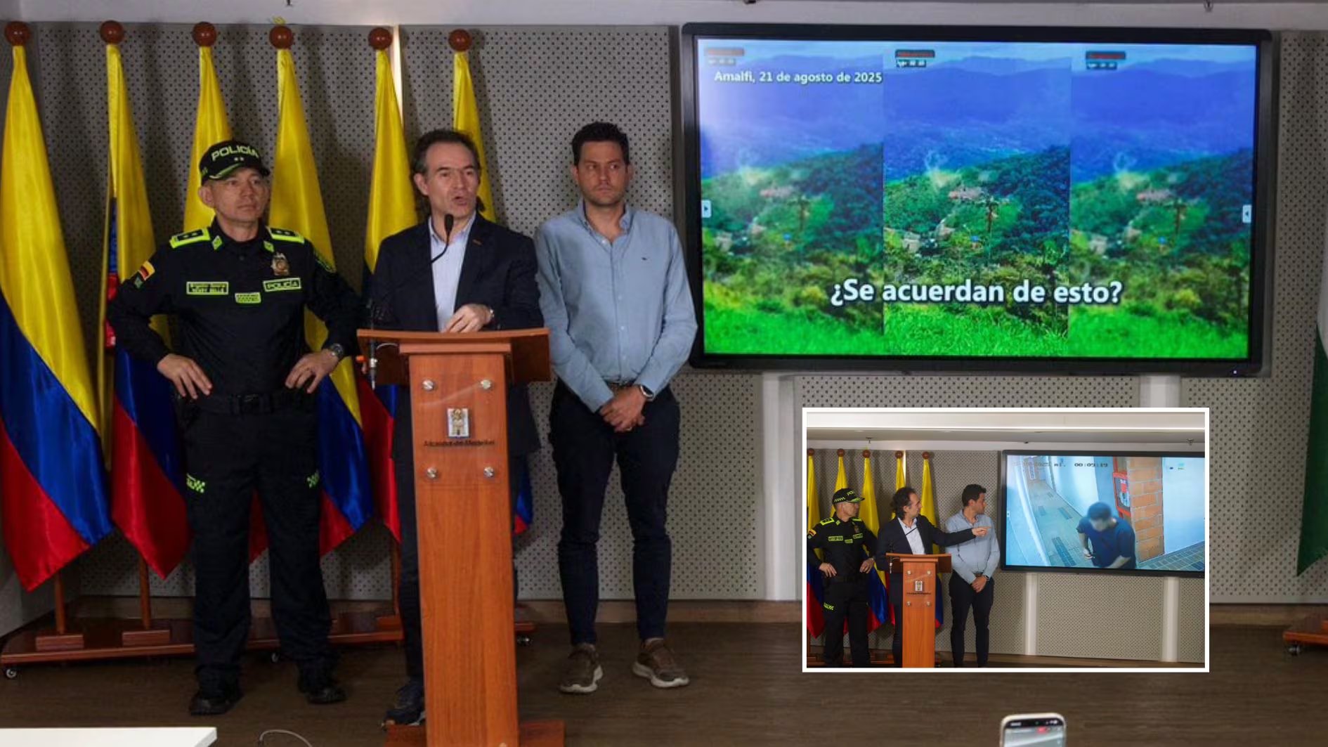 Federico Gutiérrez detalló la desarticulación de una red de apoyo al terrorismo del Frente 36 de las disidencias de las Farc venía operando en Medellín y el Valle de Aburrá - crédito @FicoGutierrez/X