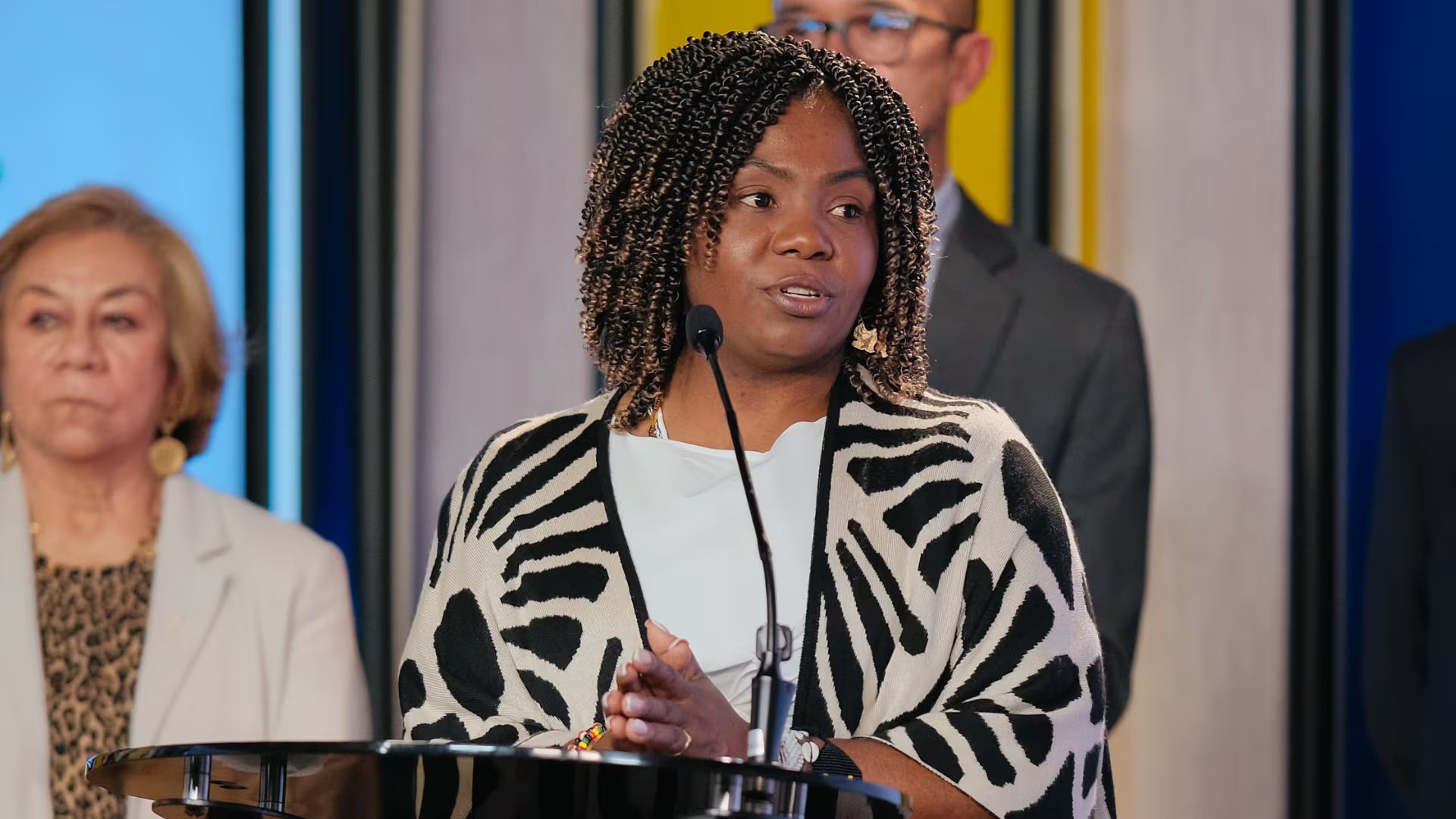 La vicepresidenta habló de presunto caso de racismo contra uniformada afrodescendiente - crédito Andrés Castilla/Vicepresidencia