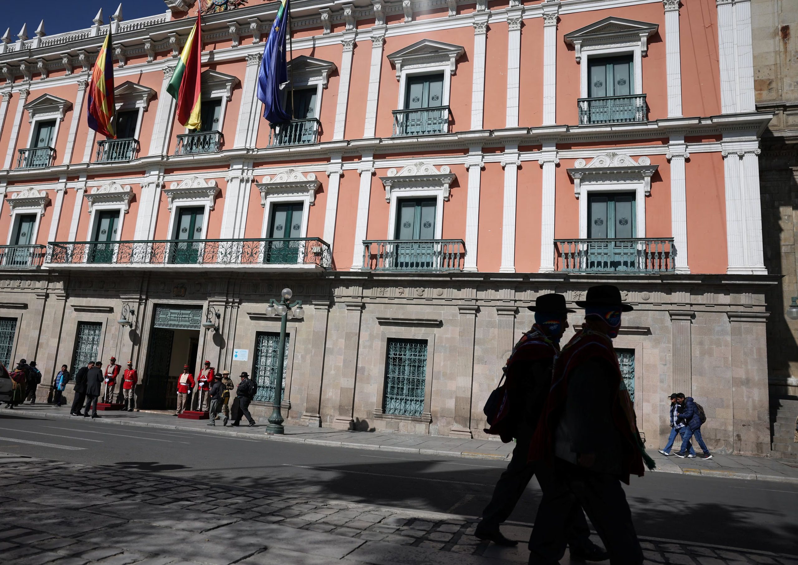 Vista de la casa de Gobierno, en La Paz, Bolivia. 18 de agosto de 2025. REUTERS/Pilar Olivares