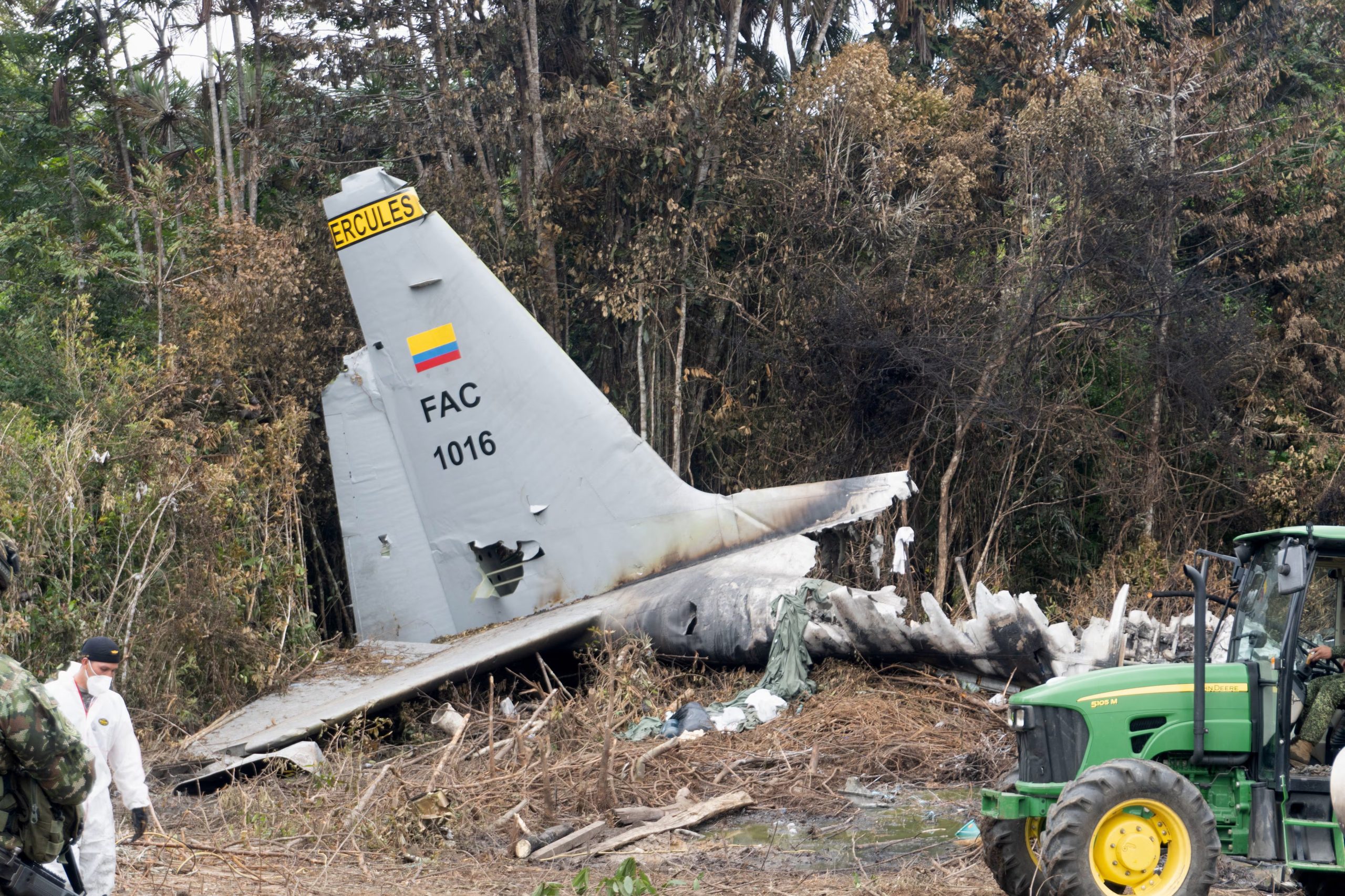 El accidente del avión Hércules en Puerto Leguizamo dejó 69 muertos y 57 heridos - crédito Oscar Aguinda/Reuters