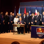 Donald Trump en la cumbre Escudo de las Américas ante mandatarios latinoamericanos: ‘No voy a aprender su maldito idioma’