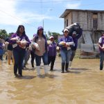 En Balao, el MDH entrega ayuda humanitaria a 60 familias afectadas por la fuerte temporada invernal