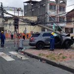 Corte de luz por choque: Sector de Tungurahua y Domingo Savio sin energía