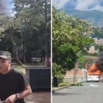 Atentado en Cali: lanzan explosivos desde bus escolar a base militar; una herida