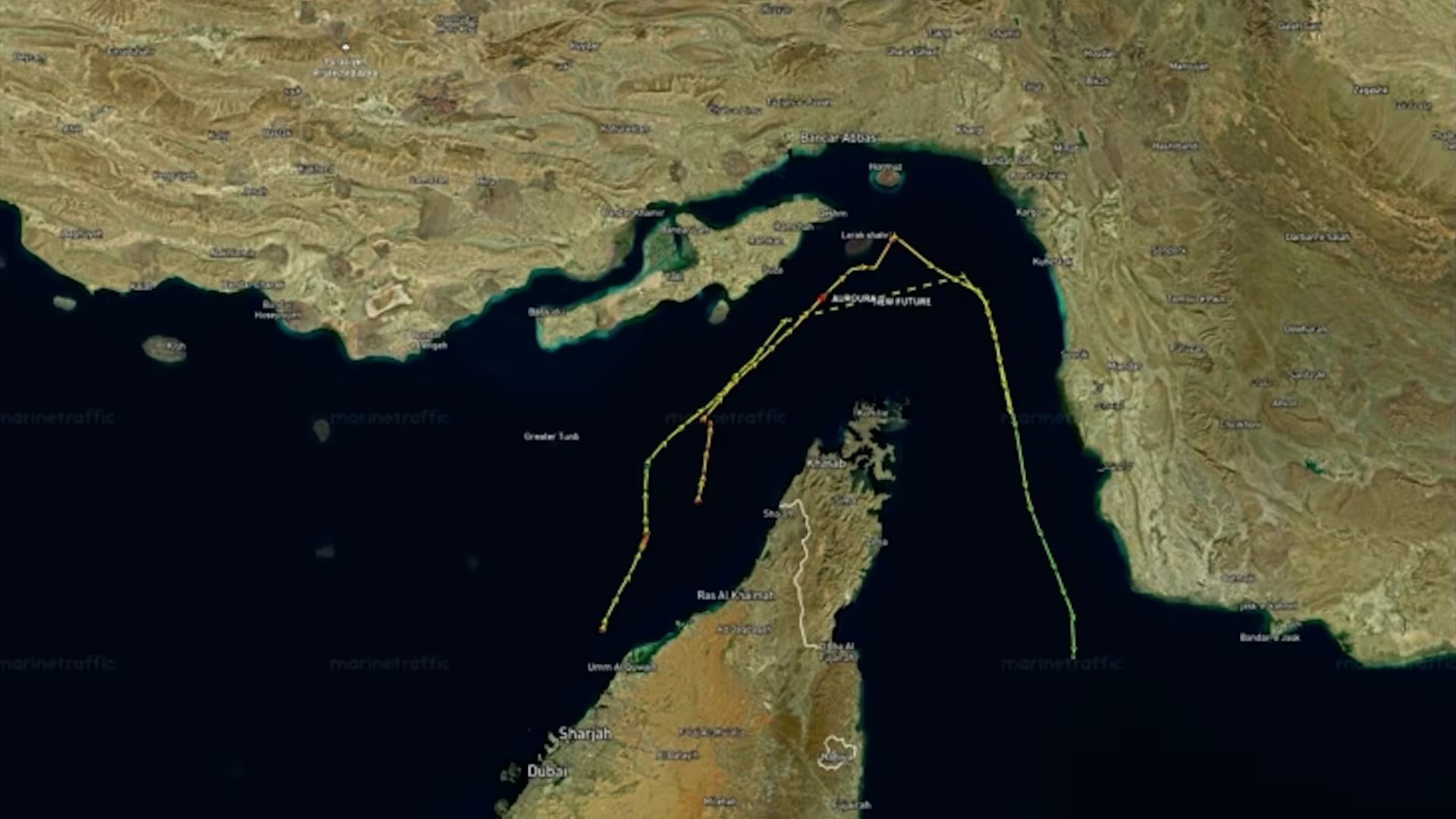 El estrecho de Ormuz es una de las principales vías para el tránsito de petróleo a nivel mundial. Archivo