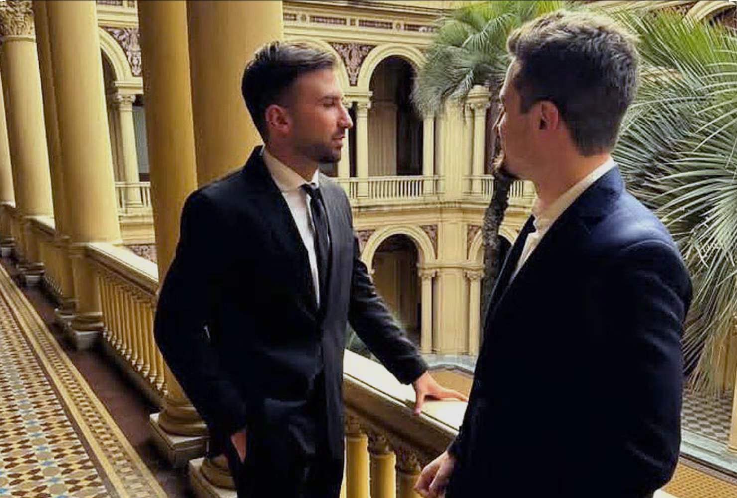 Novelli y Terrones Godoy en una de sus visitas a la Casa Rosada a finales de 2024