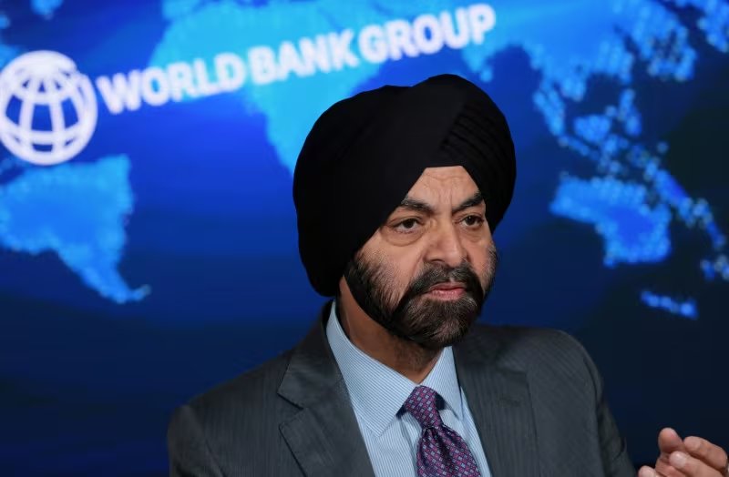 El presidente del Banco Mundial, Ajay Banga, durante una reunión en Washington, (Estados Unidos)