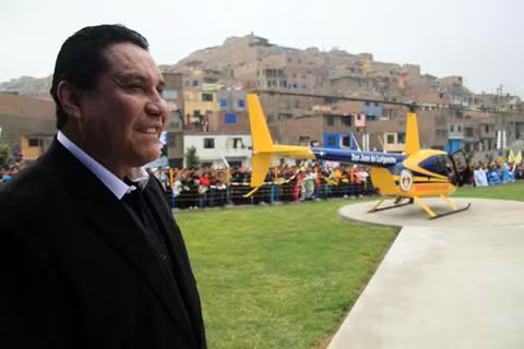 Helicóptero inoperativo fue comprado durante la gestión de Carlos Burgos, en el 2012. (Contraloría)