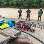 Desarticulan campamento de minería ilegal en Puyango: decomisan equipos y químicos