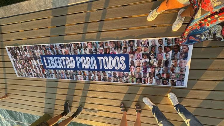Familiares de presos políticos en una protesta por su liberación (Archivo)