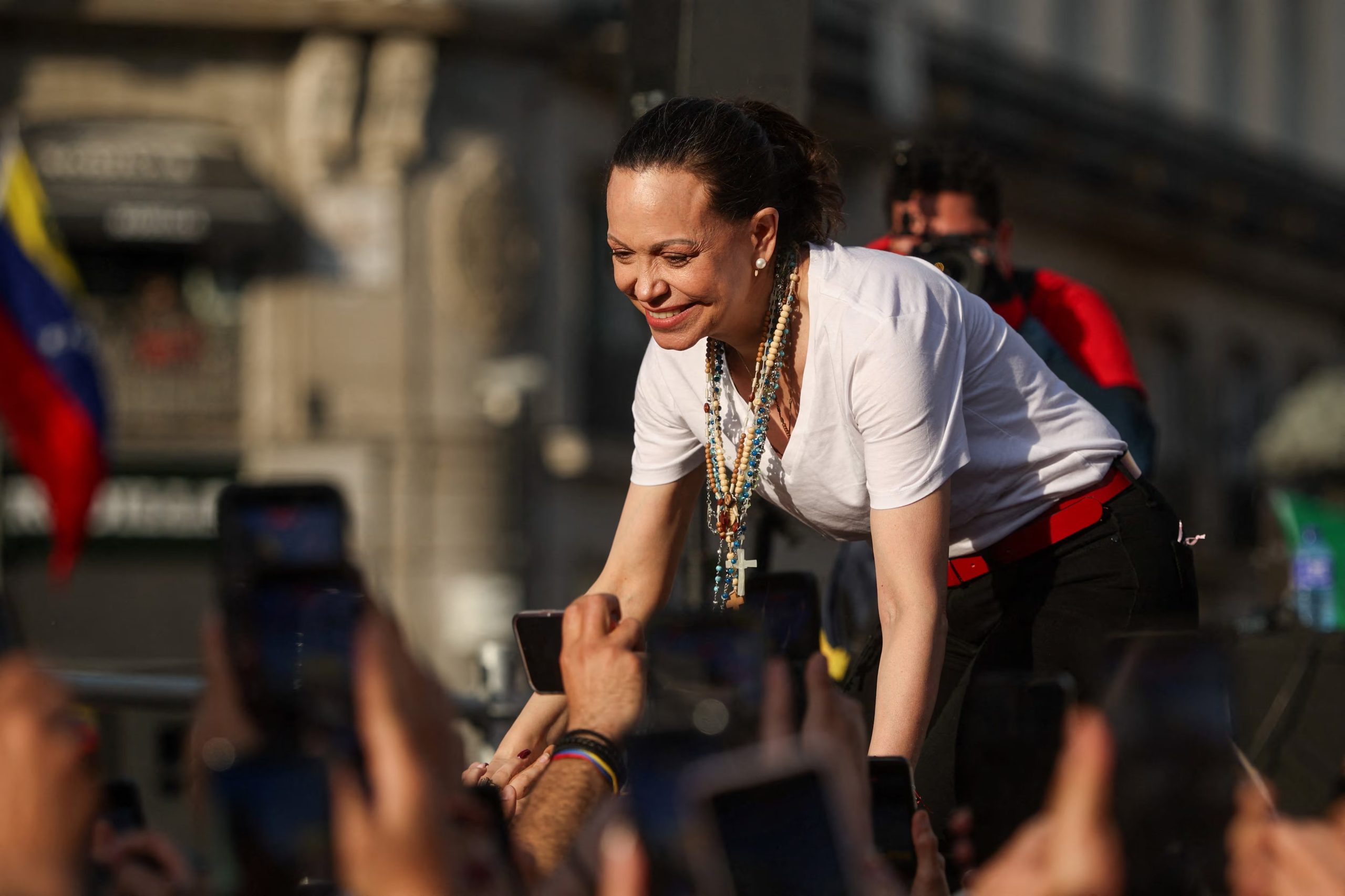 La líder opositora enfatizó que la organización técnica para unos comicios transparentes podría estar lista en menos de un año si existiera voluntad política (REUTERS/Isabel Infantes)