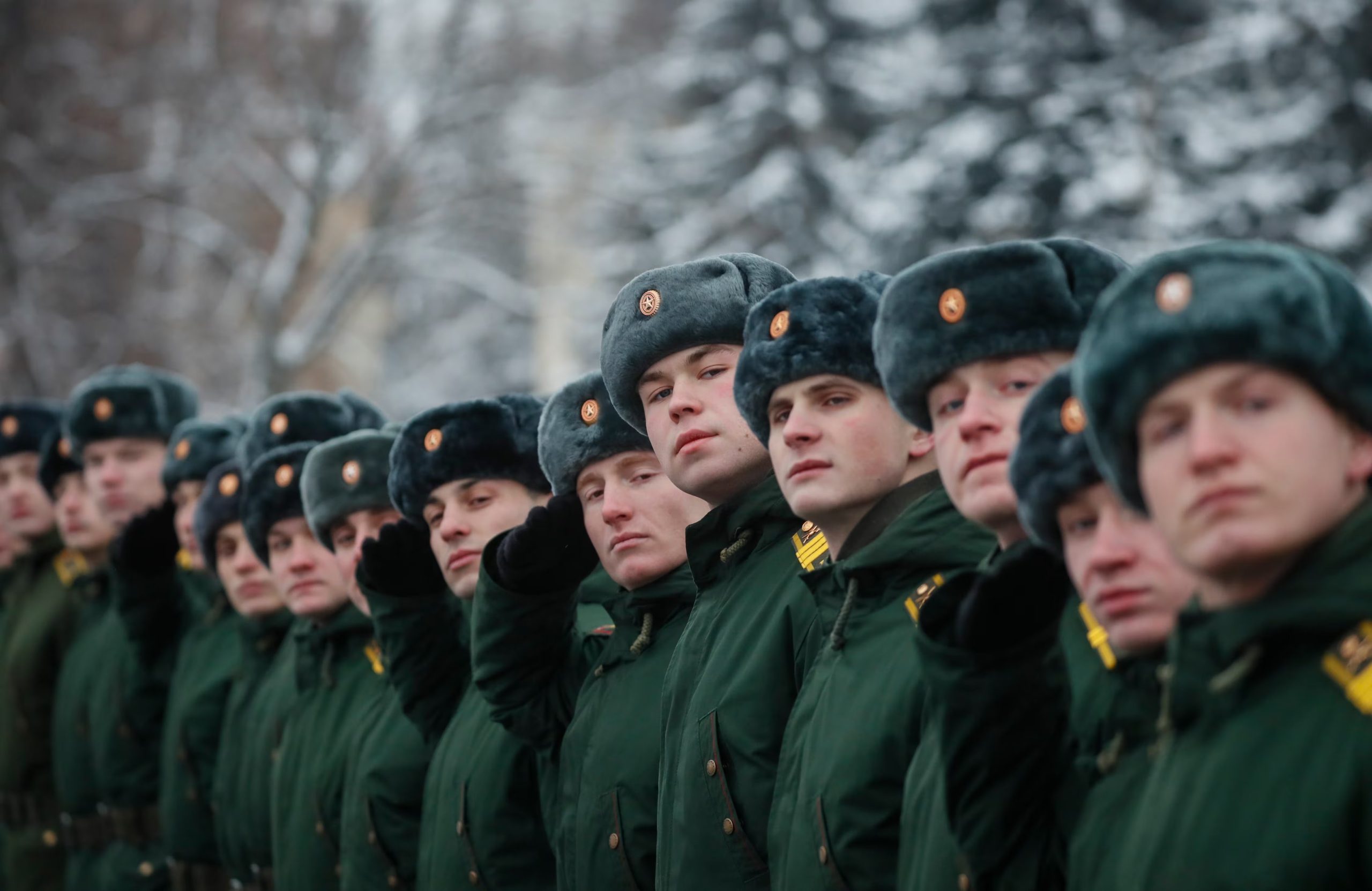 Foto de archivo de cadetes rusos. EFE/EPA/YURI KOCHETKOV
