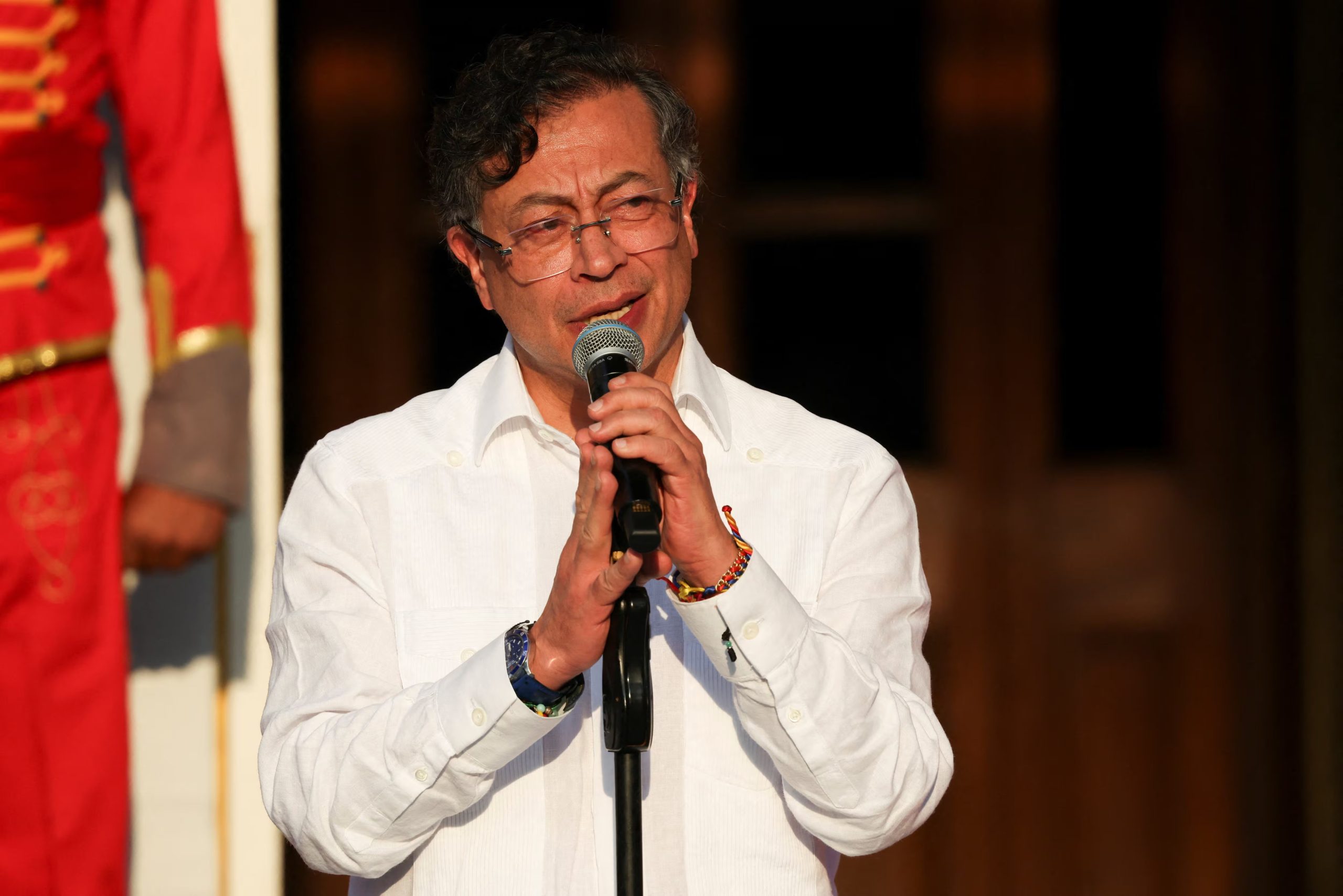 Petro defiendió el rol de su esquema de seguridad durante su cuestionada visita a Manta, en 2025 - crédito Leonardo Fernandez Viloria/Reuters