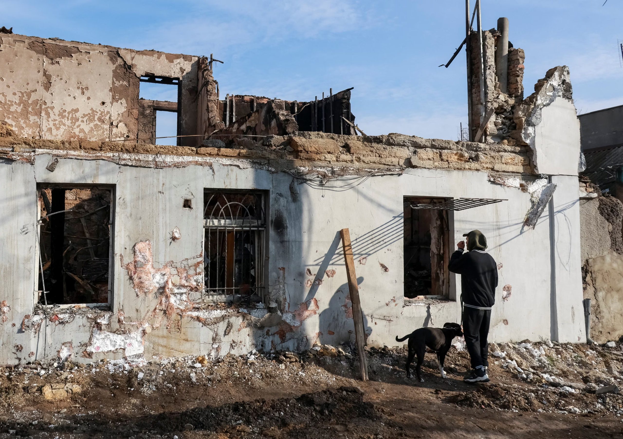 Una vivienda destruida tras un ataque ruso en Odessa (REUTERS/Nina Liashonok)