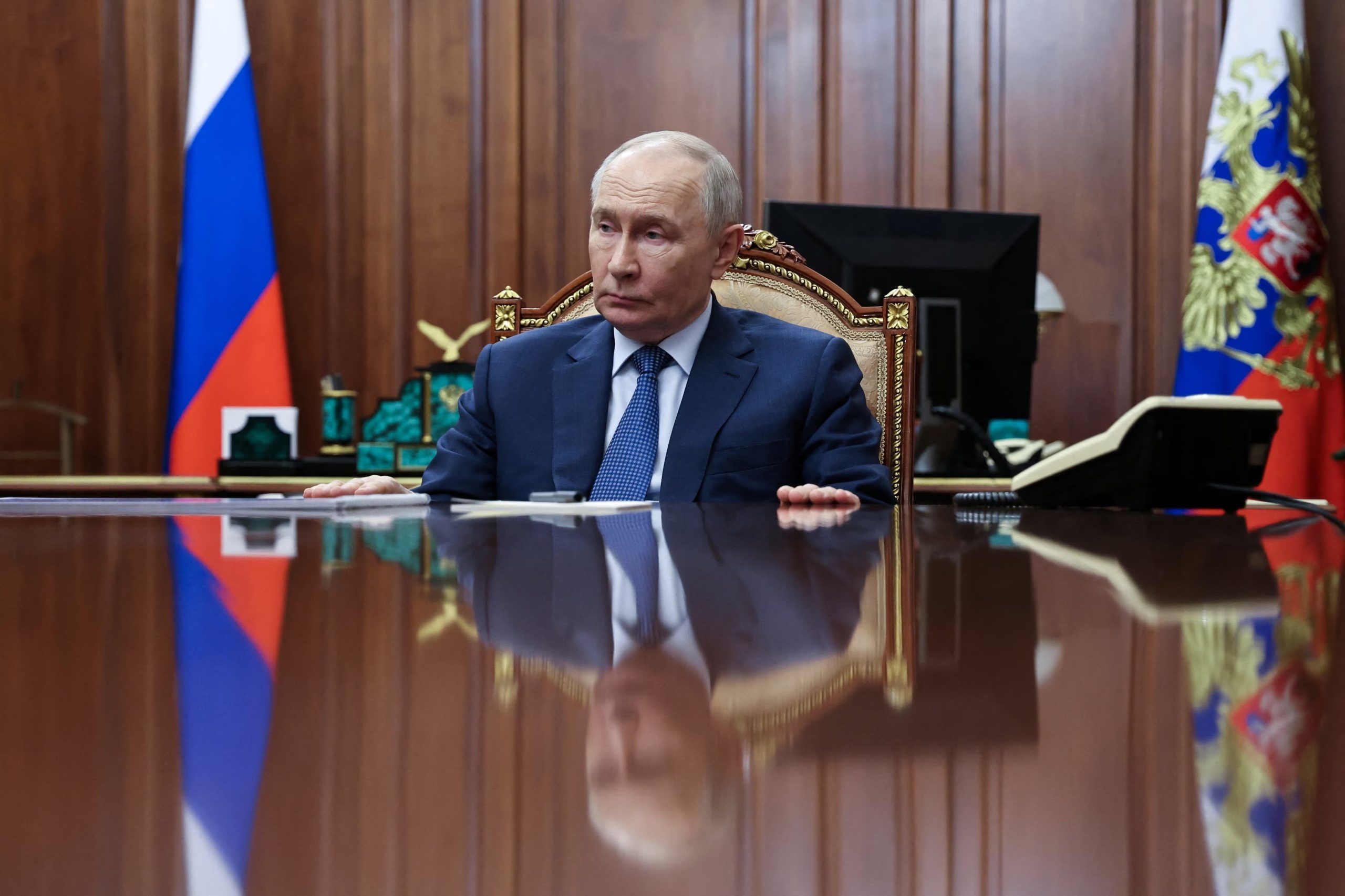 El presidente ruso, Vladimir Putin (Sputnik/Alexander Kazakov/Pool via REUTERS)