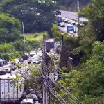 Siniestro de tránsito deja varios heridos en la vía a la costa, a la altura de Cerecita