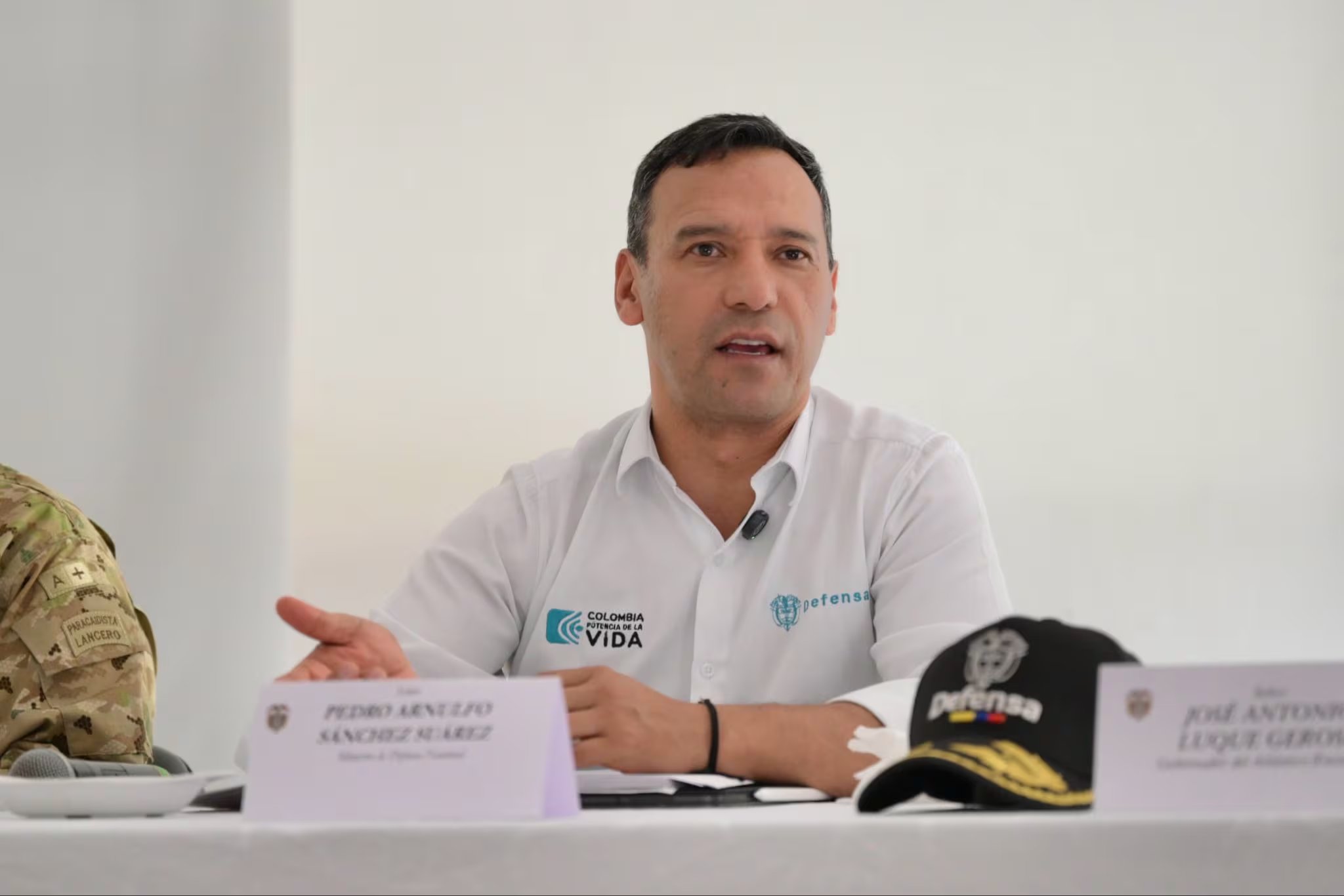 Pedro Sánchez, ministro de Defensa de Colombia - crédito @mindefensa/X