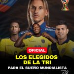 LA ESPERA TERMINÓ – La lista oficial de convocados en Ecuador para el mundial 2026