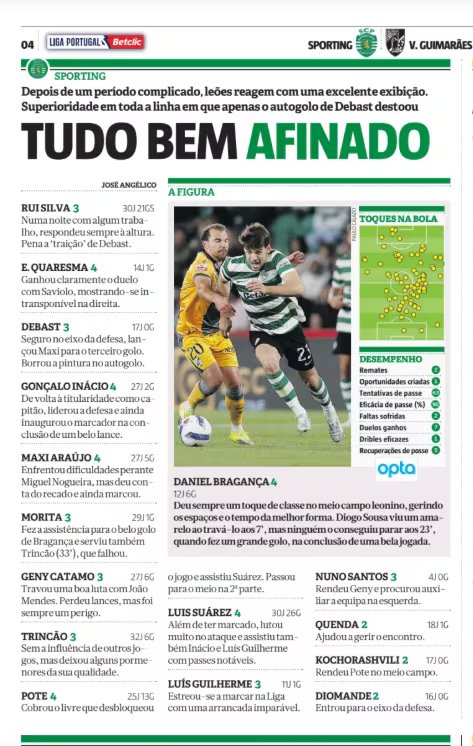 El delantero samario fue una de las grandes figuras del cuadro lisboeta-crédito Record Portugal