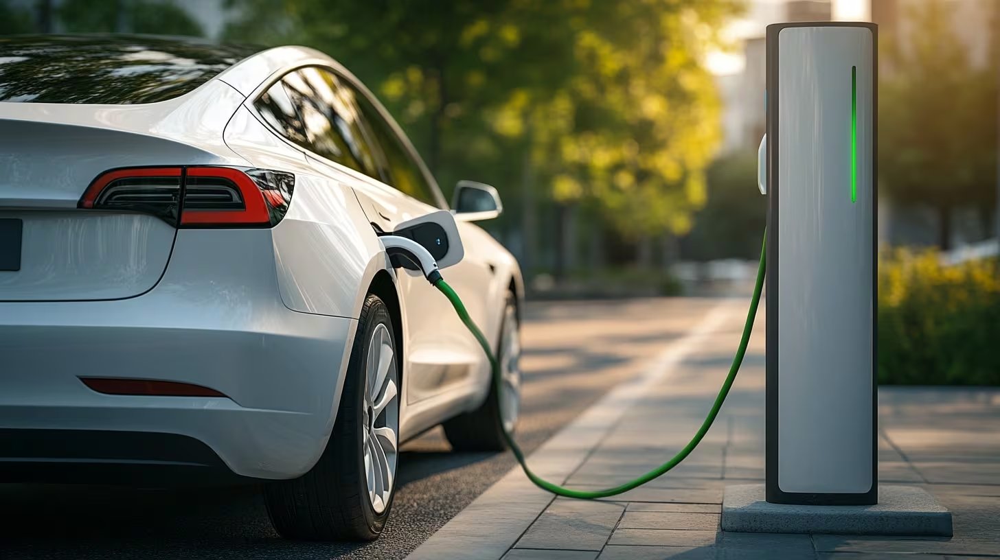 Un automóvil conectado a la red eléctrica. (Imagen Ilustrativa Infobae)