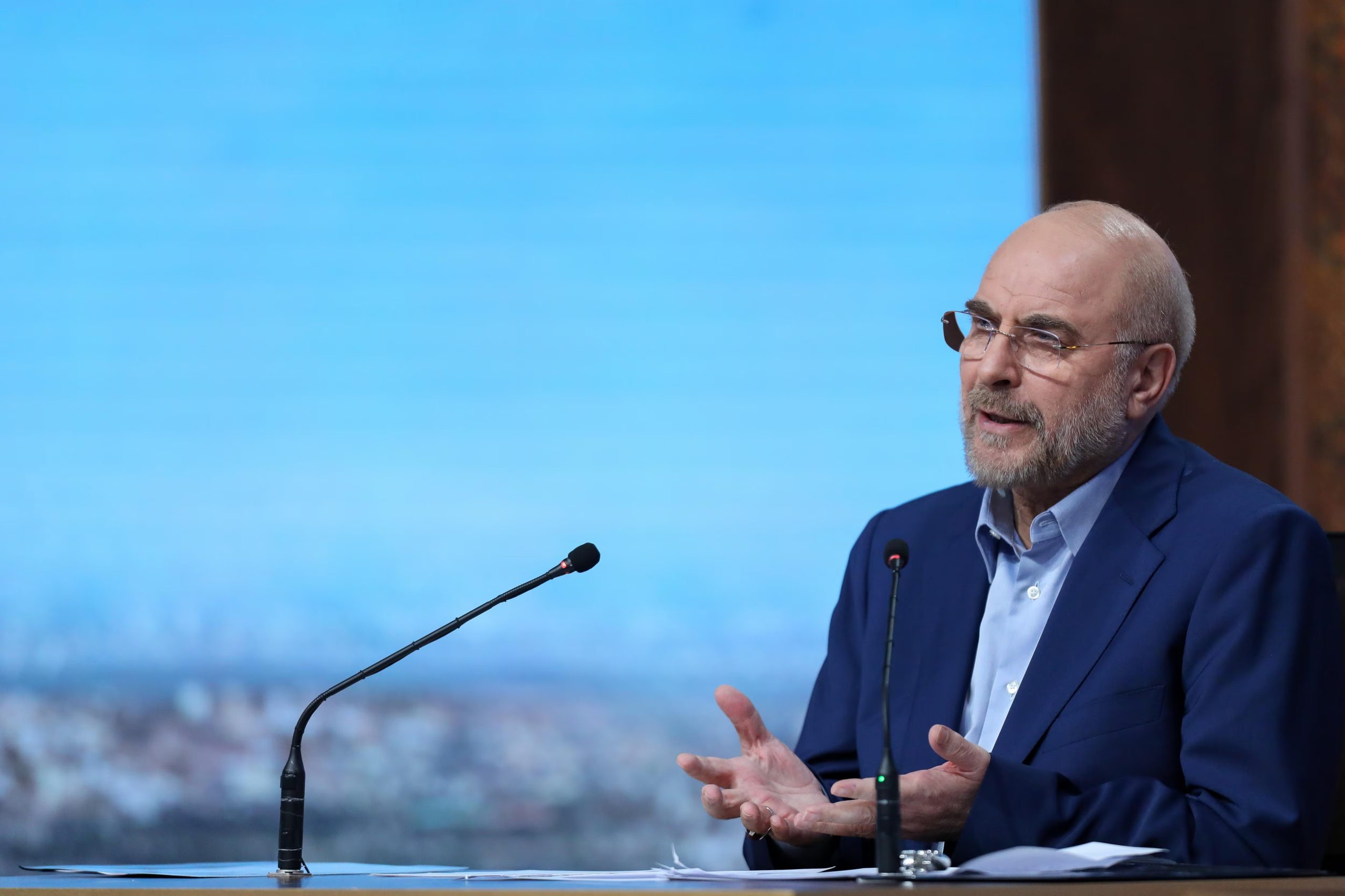 El principal negociador iraní y presidente del Parlamento, Mohamad Baqer Qalibaf (EFE)