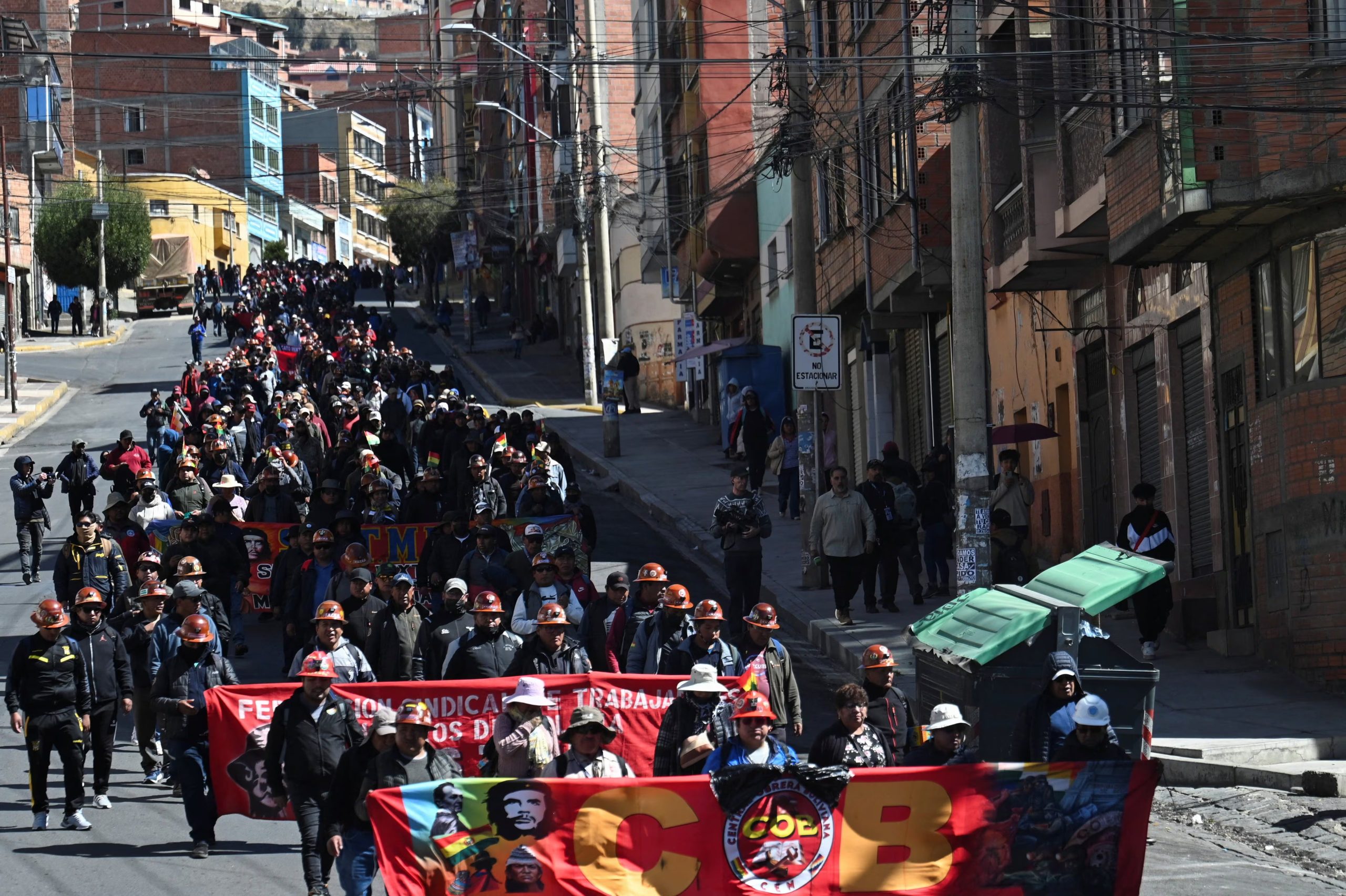 Una marcha llega a La Paz (REUTERS/Claudia Morales)