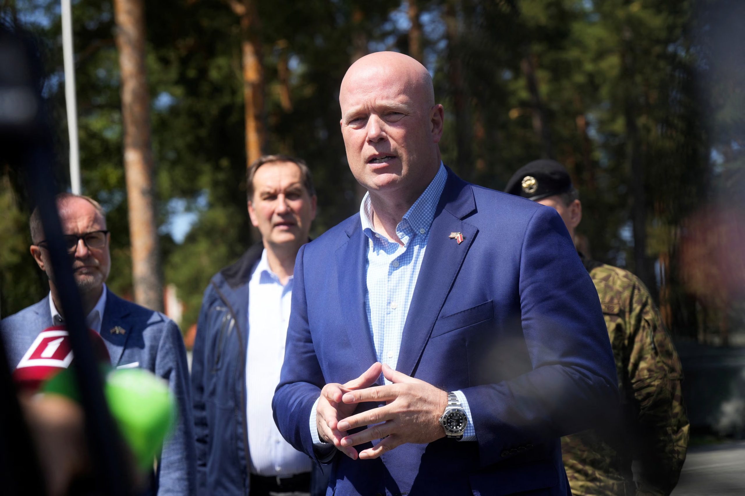 El embajador de Estados Unidos ante la OTAN, Matthew Whitaker (REUTERS/Ints Kalnins)