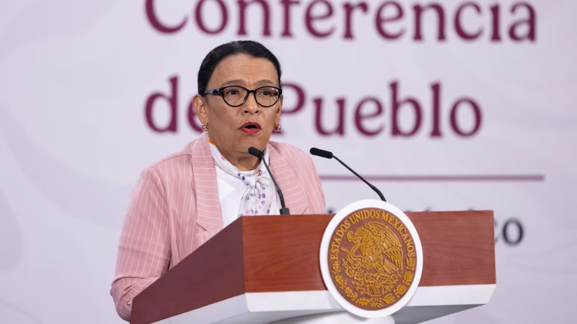 Rosa Icela Rodríguez afirmó que su reunión con colectivos de búsqueda. | Presidencia