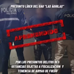 Alias ‘Zambo’, presunto cabecilla de Los Águilas, fue capturado en Chimborazo
