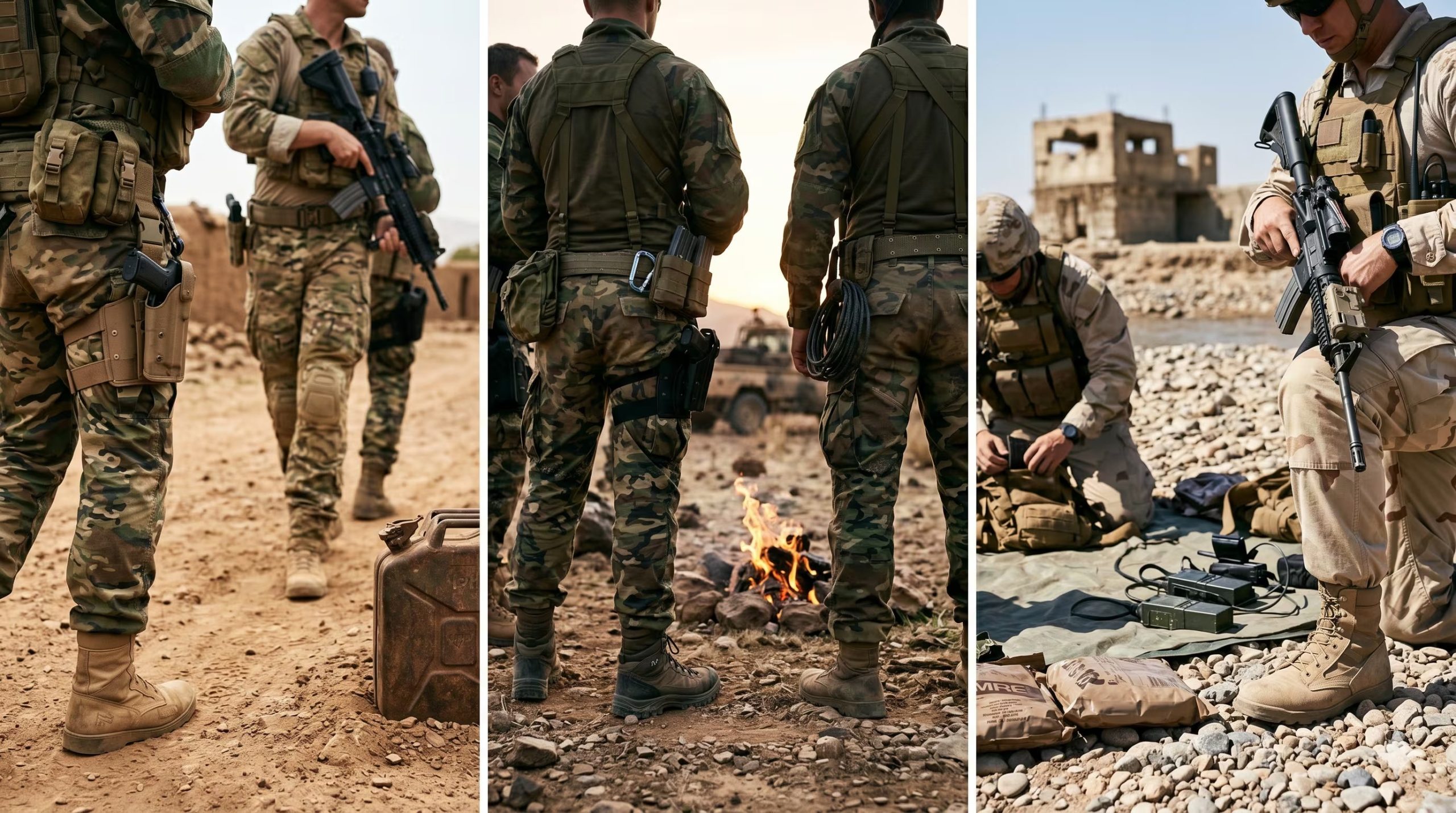 Al parecer Global Security Services Group reclutó y trasladó a exmilitares colombianos a través de bases militares de Emiratos Árabes Unidos antes de su despliegue en Sudán. - crédito Visuales IA