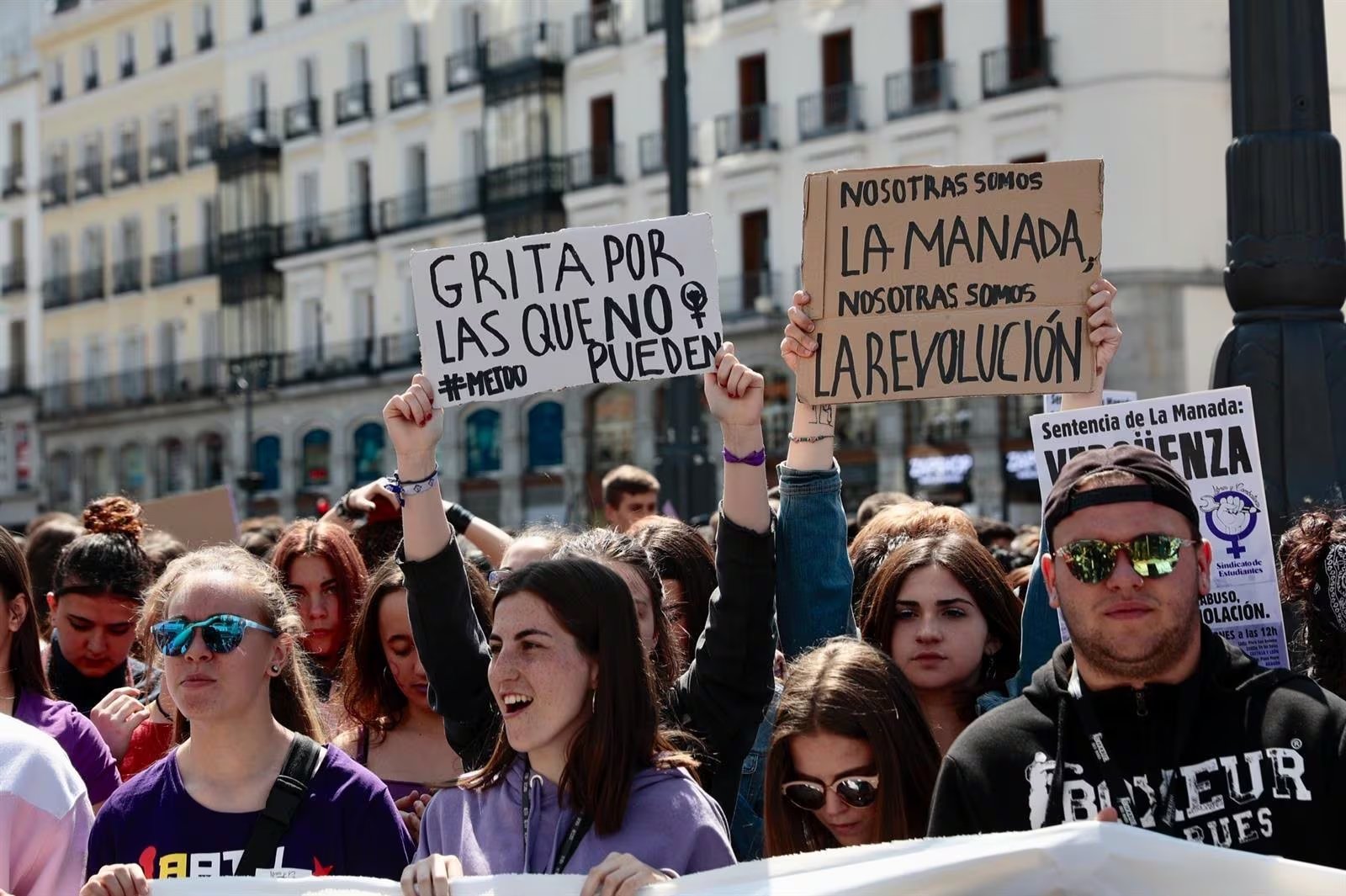 Manifestación contra la sentencia de 'La Manada' en 2021. (Europa Press)

