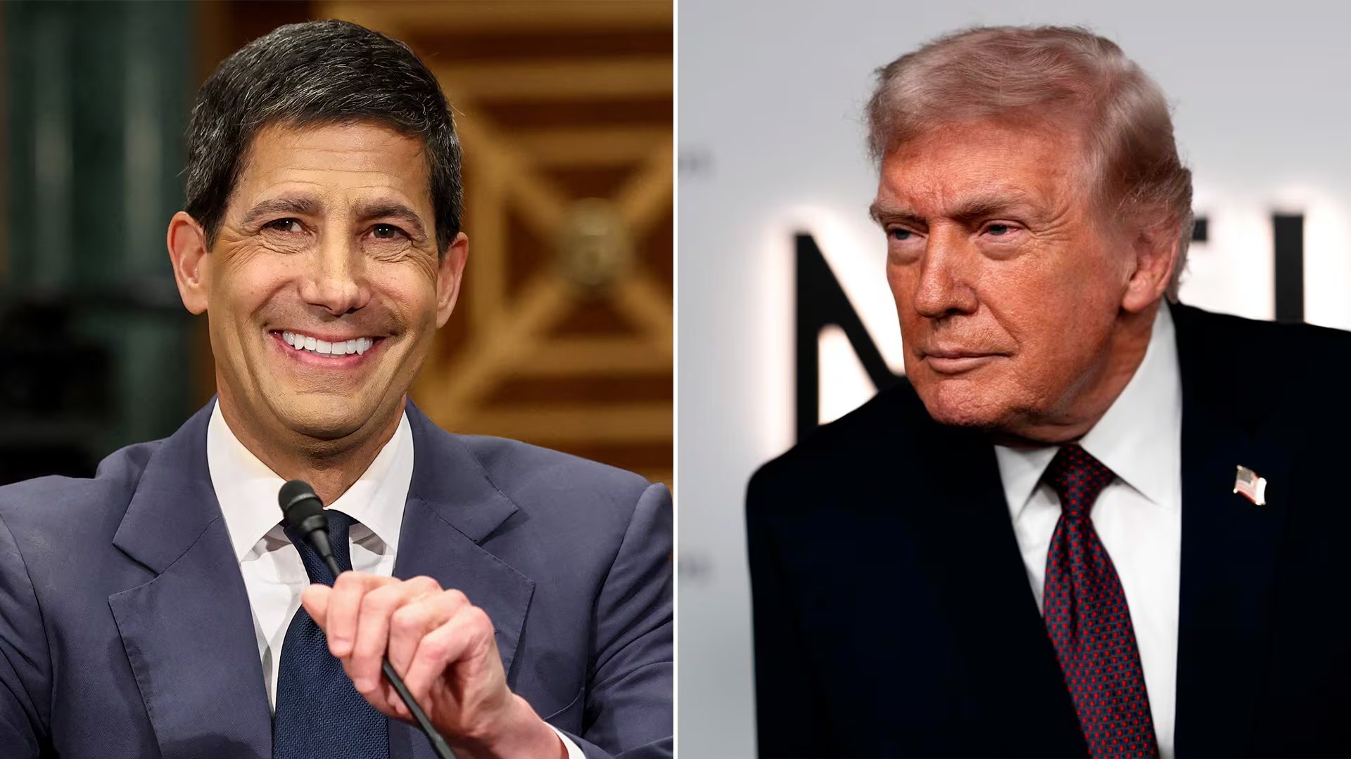 Kevin Warsh y Donald Trump (Composición fotográfica)