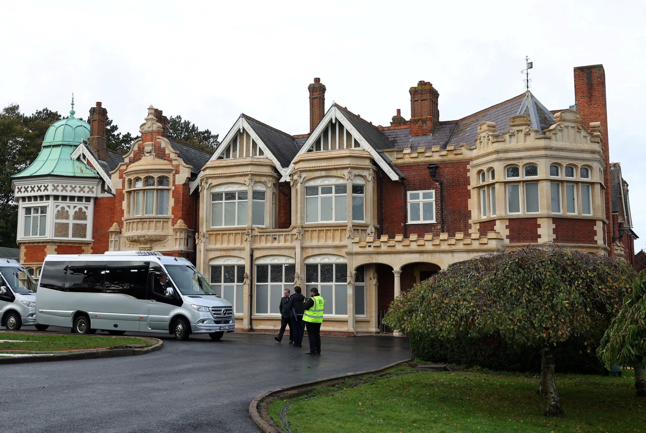 Vista exterior de la mansión del museo Bletchley Park en la ciudad de Bletchley, Buckinghamshire, Inglaterra, el 15 de enero de 2015 (Foto AP/Matt Dunham, Archivo)