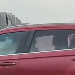 Captan a pasajero que aparentemente orina mientras vehículo circula en la autopista Narcisa de Jesús