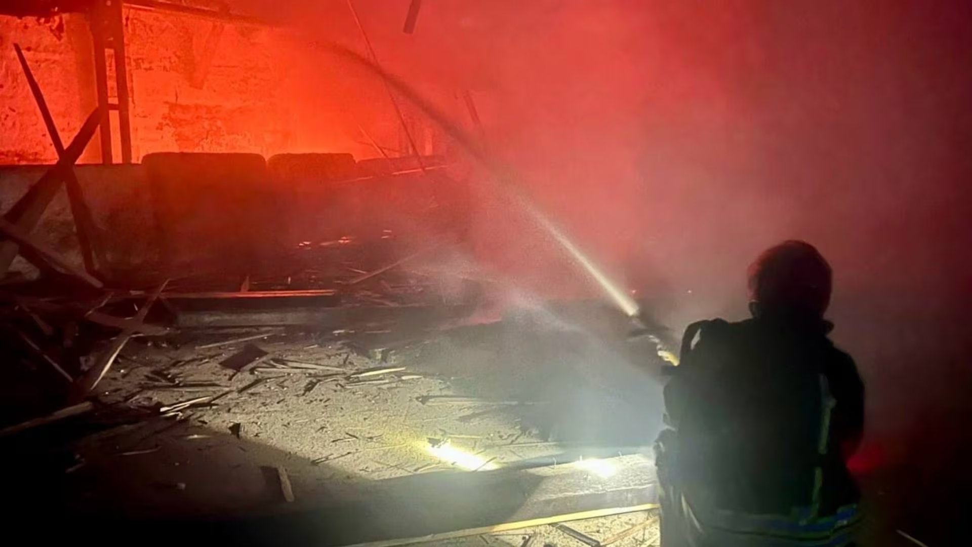 El edificio en Odesa alcanzado por el bombardeo ruso (Créditos: Administración regional de Izmail)