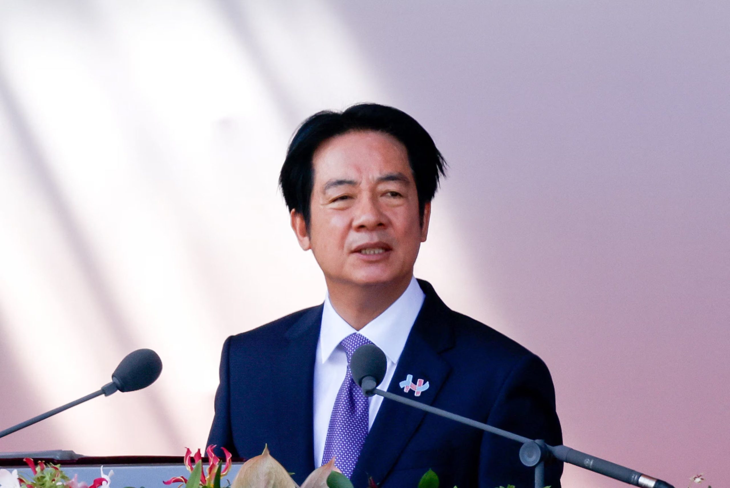 El presidente de Taiwán, Lai Ching-te, pronuncia un discurso (REUTERS/Ann Wang)
