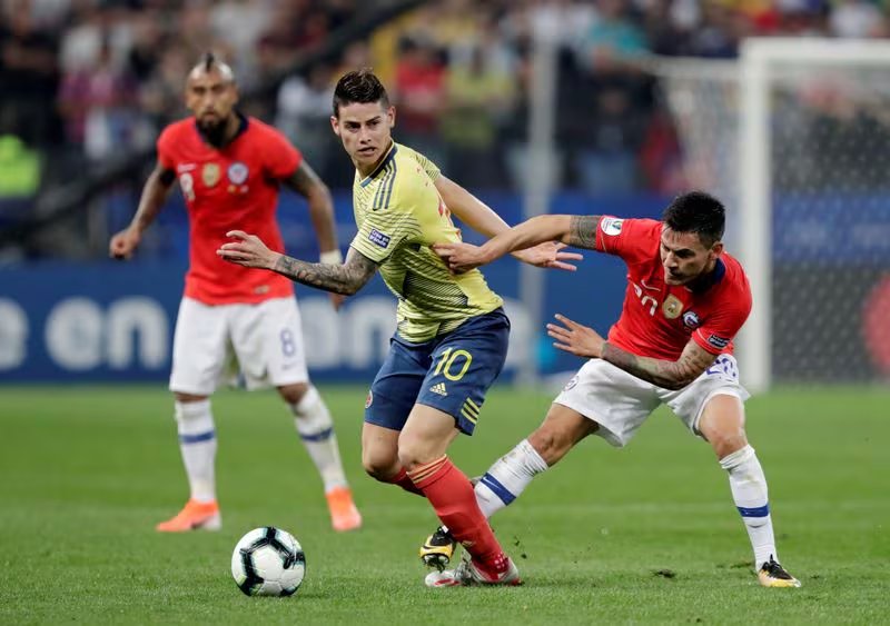 La selección Colombia quedó por fuera de la Copa América 2019 tras caer ante Chile-crédito REUTERS/Henry Romero