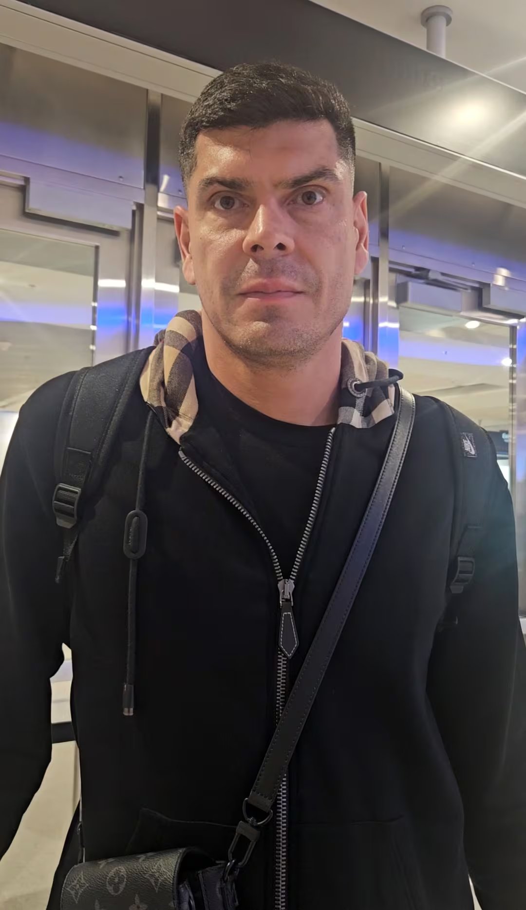Carlos Lampe habló con Infobae en el Aeropuerto de Miami