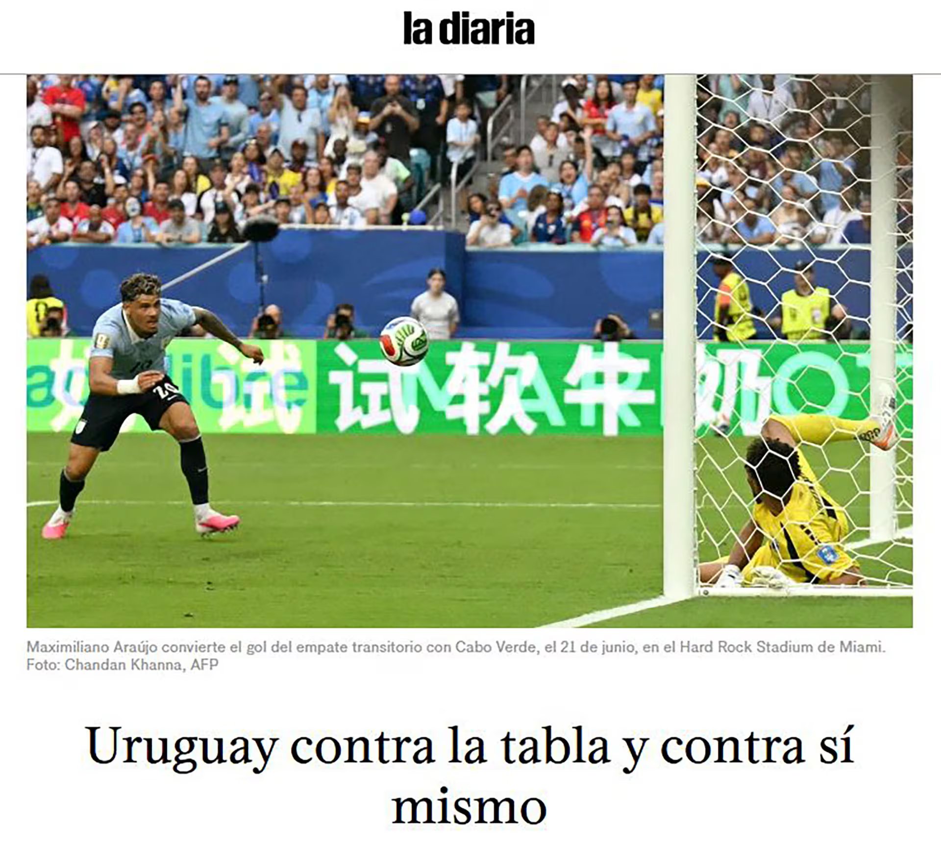 LaDiaria analizó el desempeño de Uruguay conta Cabo Verde 